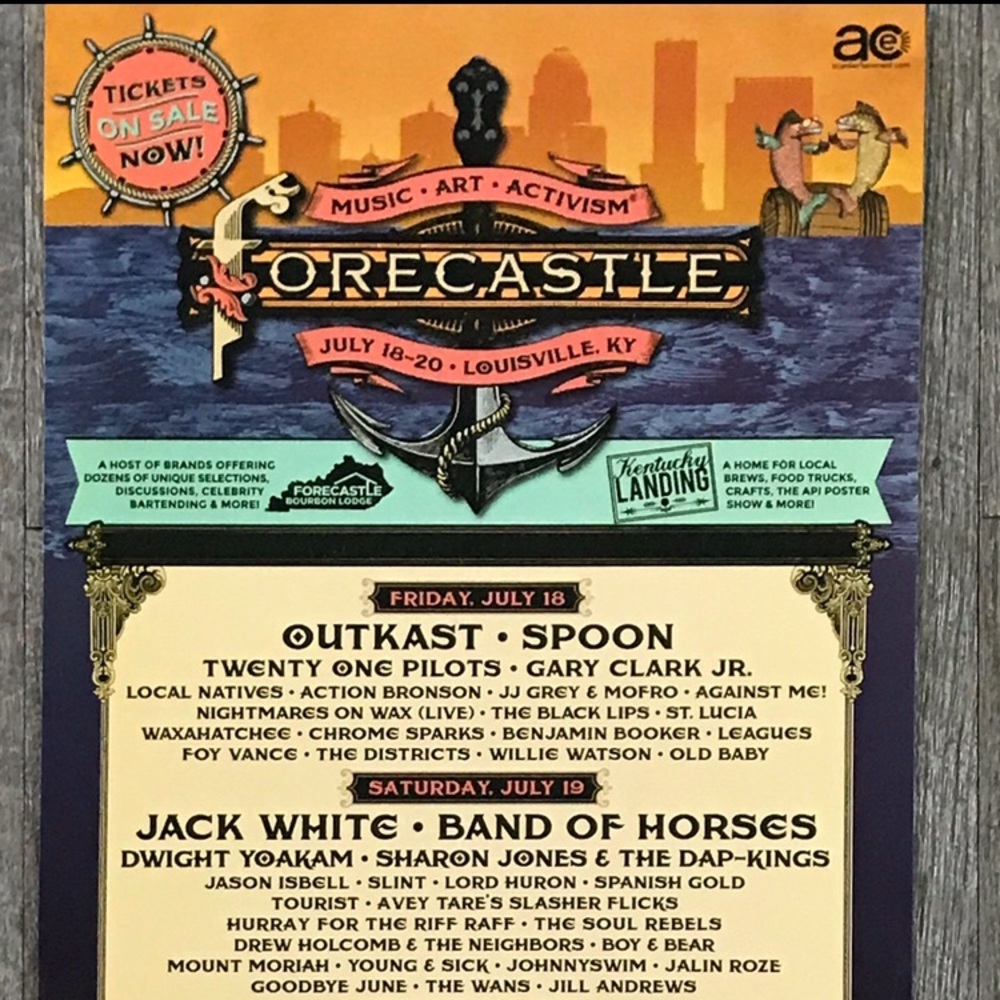 Forecastle 2014 music festival poster